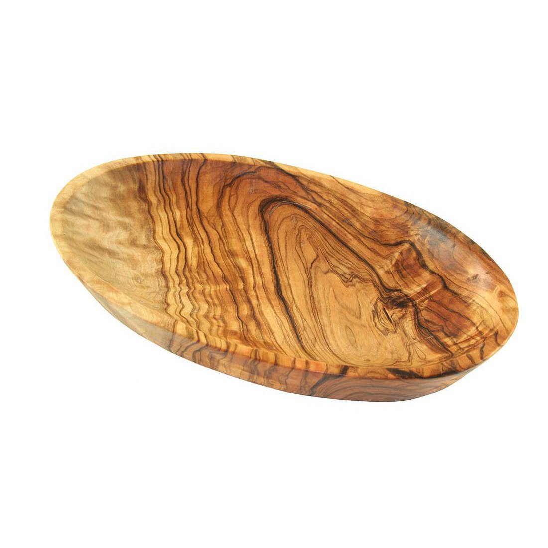 Schälchen oval groß ca. 17 – 19 x 11 x 3 cm aus Olivenholz