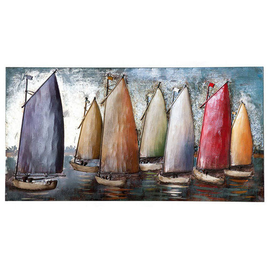 Metall Bild "Sailing Regatta"