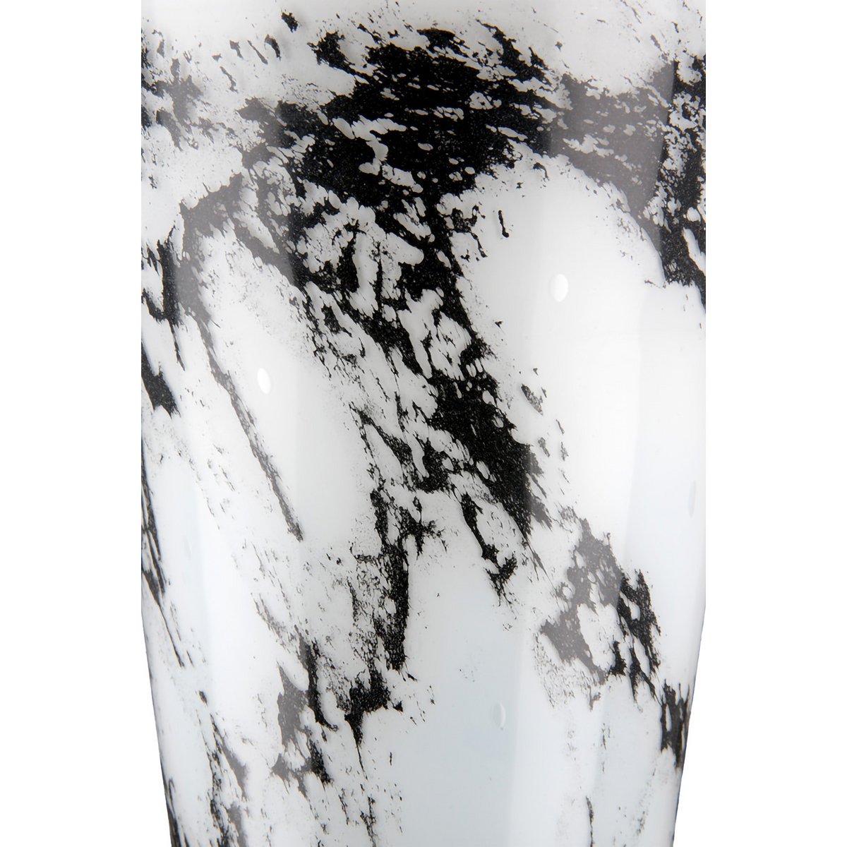 Vase, Blumenvase, Pokal TROPHY in Marmoroptik, aus Glas