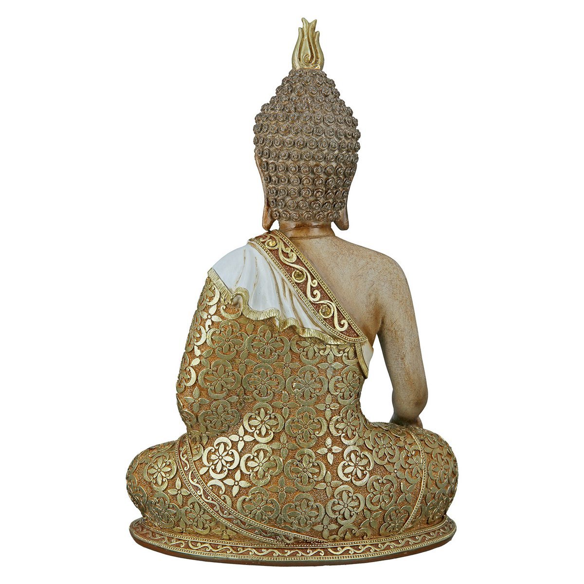 Skulptur, Figur, Buddha MANGALA in braun aus Poly