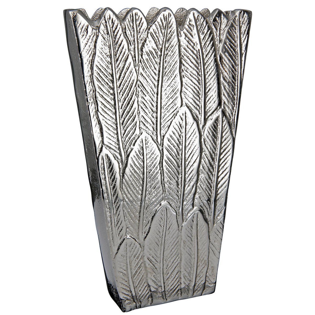 Vase, Blumenvase, Dekoration FEDER aus ALUMINIUM