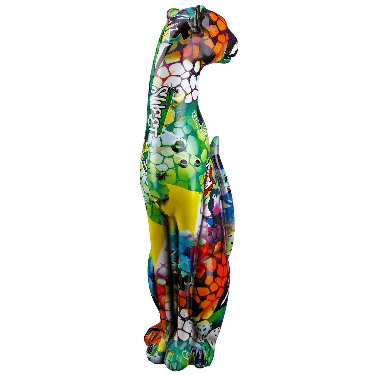 Skulptur, Figur, Tierfigur GEPARD Street Art aus Poly