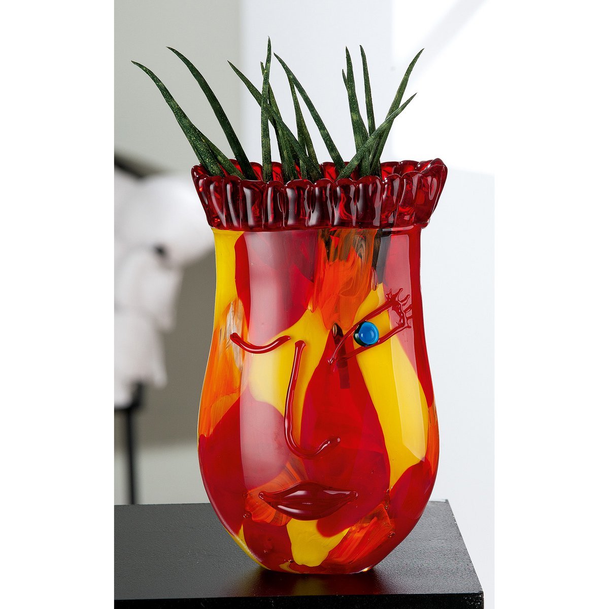 Vase, Blumenvase, Glas Art GUMP