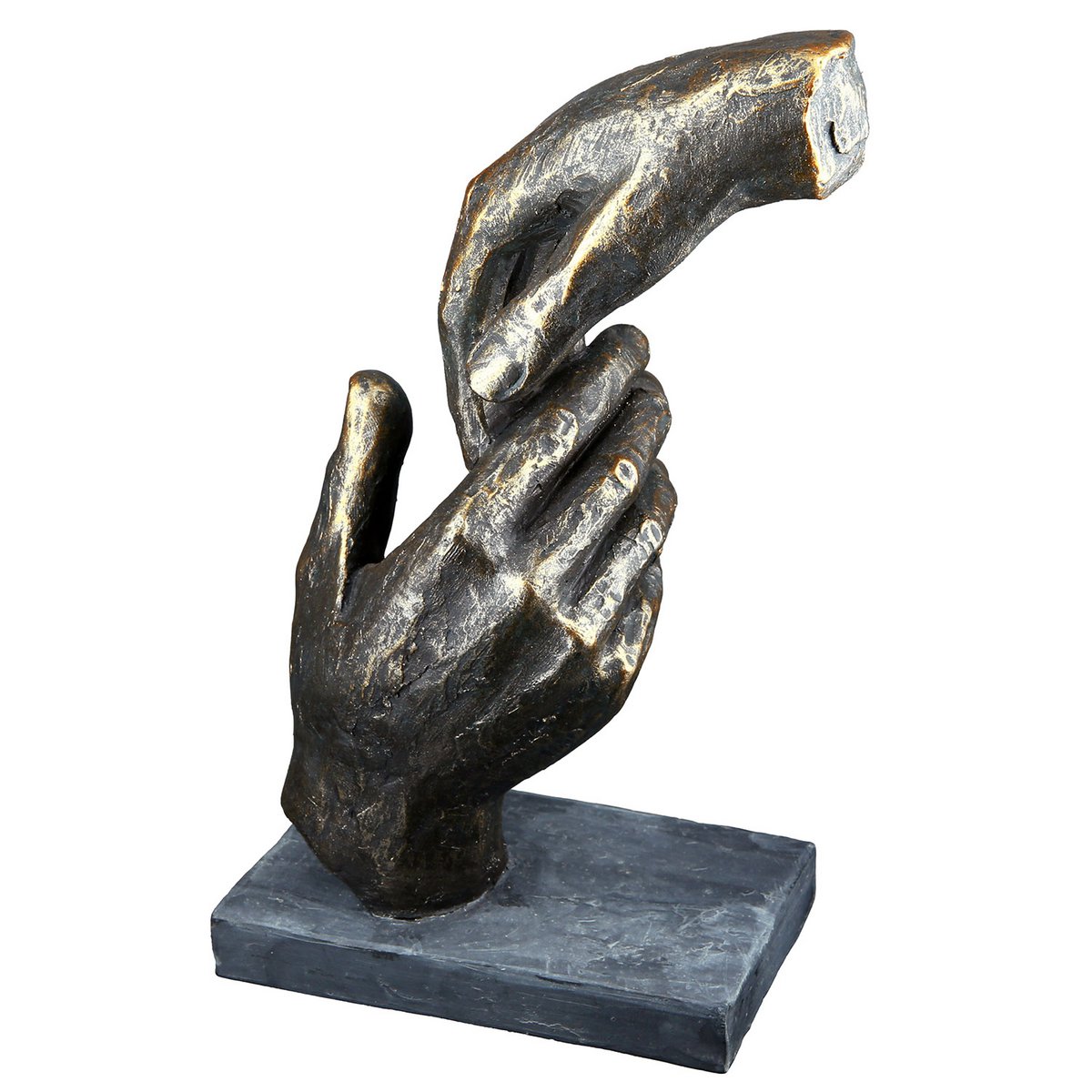 Poly Skulptur "Two hands"