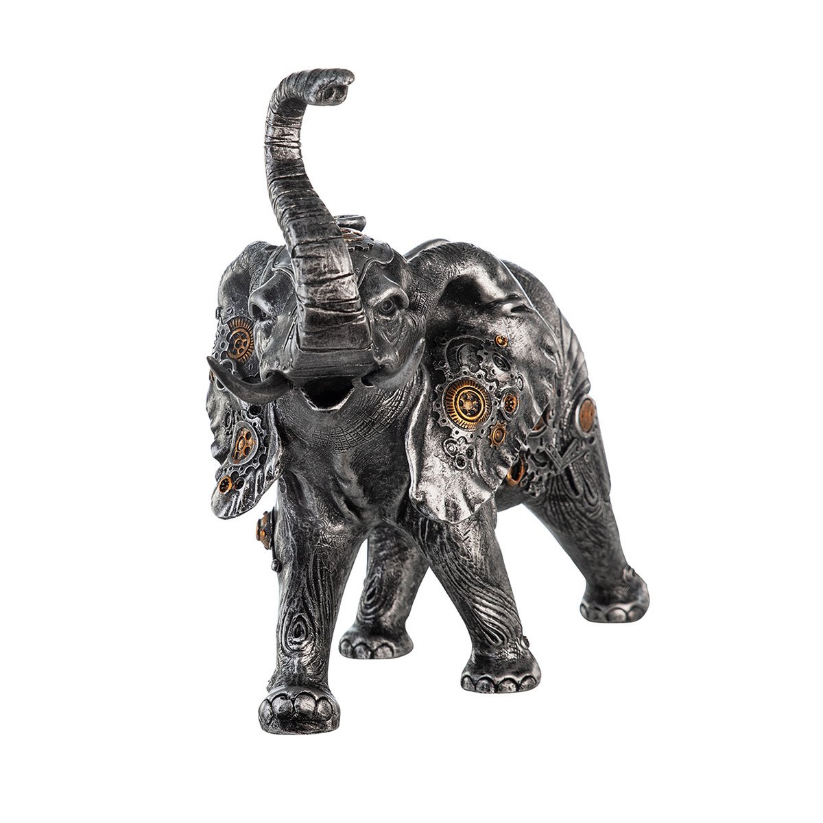 Poly Skulptur "Steampunk Elephant"