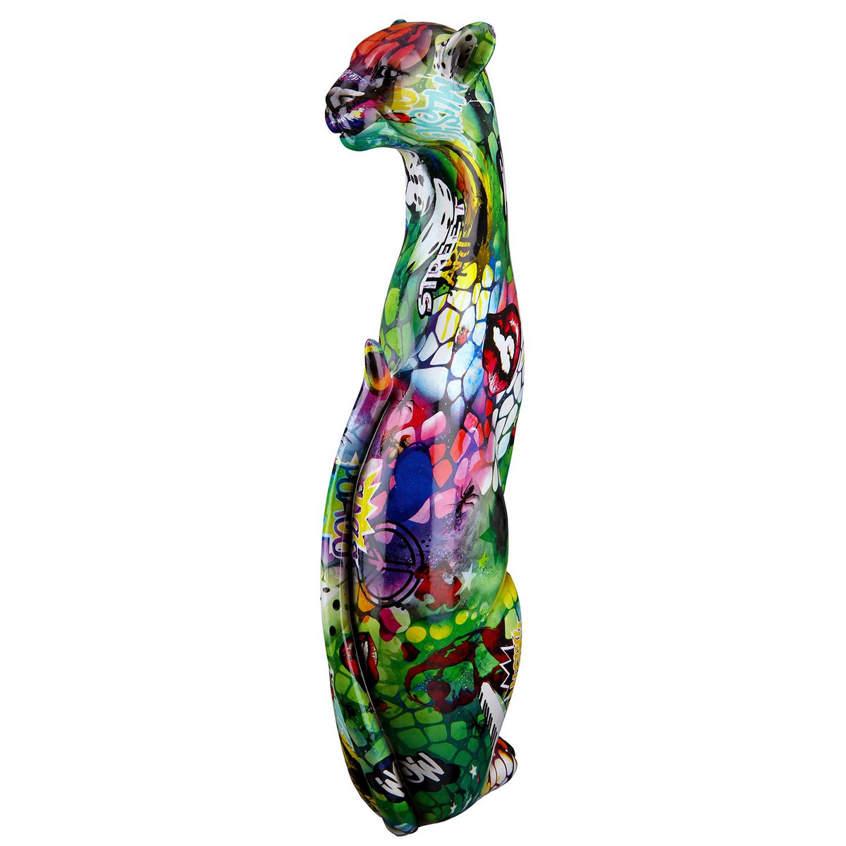 Skulptur, Figur, Tierfigur GEPARD Street Art aus Poly