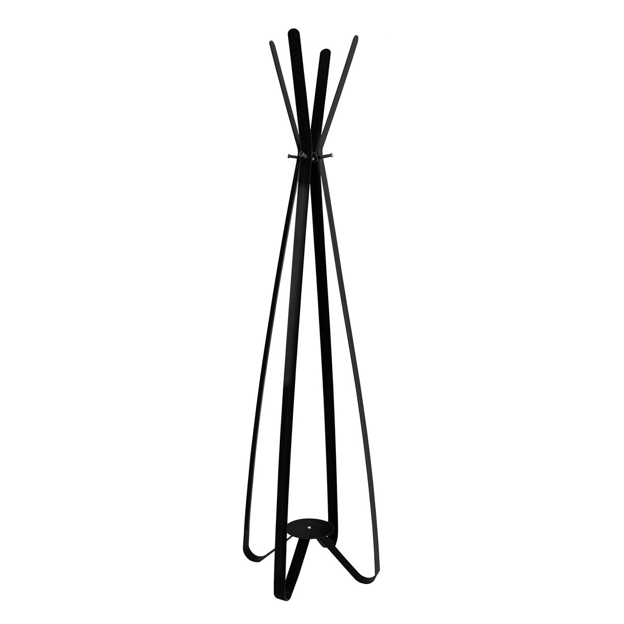 Gorillz Modi - Standing coat rack - Industrial design - 8 hooks - Black