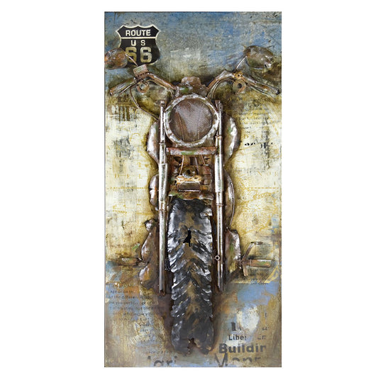 Bild, Wandbild, Objekt MOTORCYCLE Handarbeit aus Metall