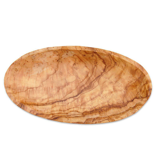 Schälchen oval groß ca. 17 – 19 x 11 x 3 cm aus Olivenholz - HOLE-X-WORLD