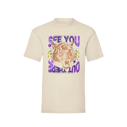T-Shirt „See You Out There“ – Offwhite