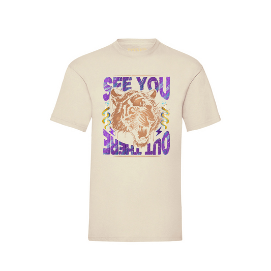 T-Shirt „See You Out There“ – Offwhite