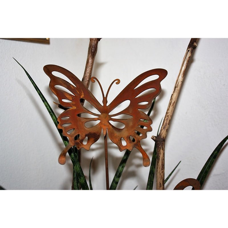 Edelrost Gartendeko Schmetterling "Paula" | Vintage Deko aus Metall