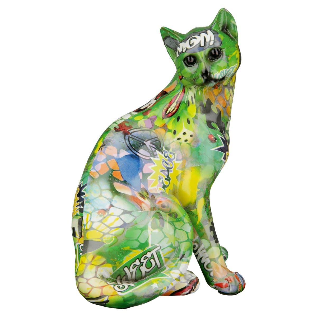 Skulptur, Figur KATZE Street Art aus Poly - HOLE-X-WORLD