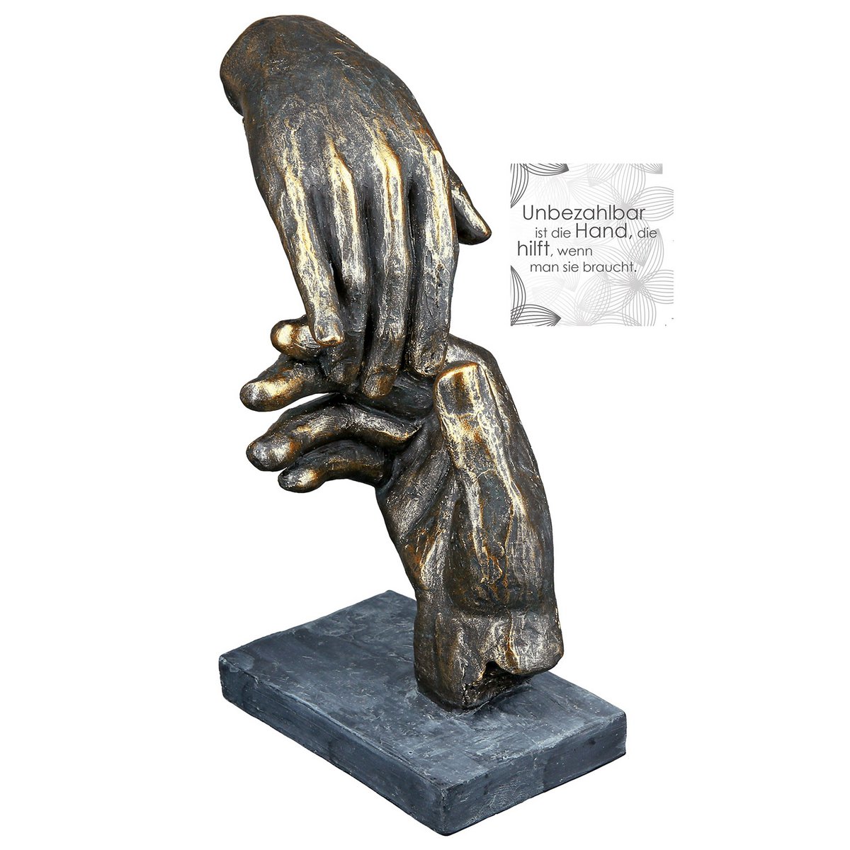 Poly Skulptur "Two hands"