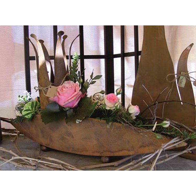 patina table decoration flower bowl JoJo | Rust decorative bowl for planting