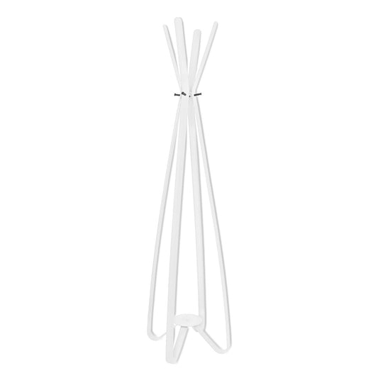 Gorillz Modi - Standing coat rack - Industrial design - 8 hooks - White
