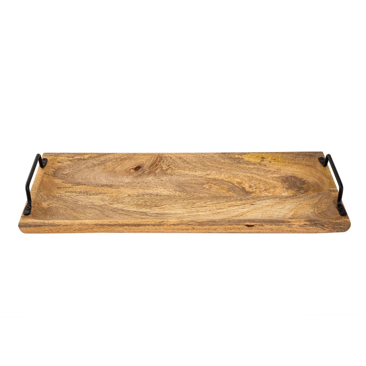 Holztablett Tablett Holz 50x20cm Serviertablett Serviertablett Deko Tablett aus Mangoholz massiv