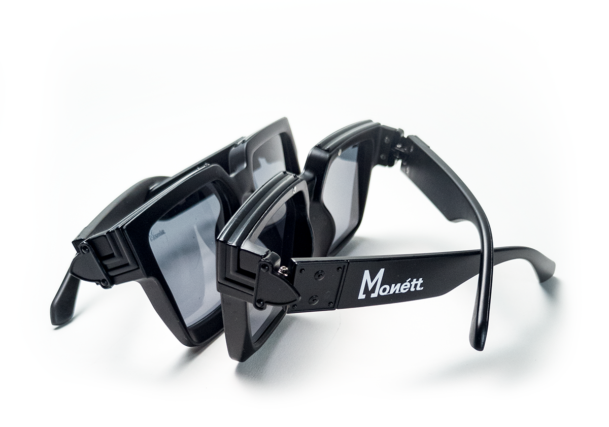 CARL IMRO Sonnenbrille Monett Manifesto Black - 100% UV - inkl. Box, Geldbörse und Tuch