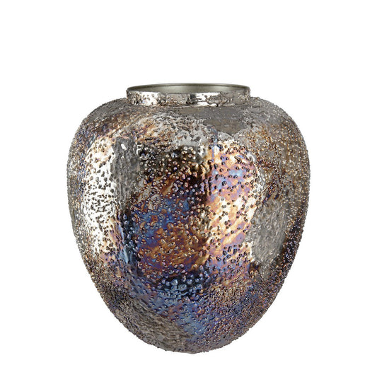 Vase, Blumenvase PAVONE aus Metall