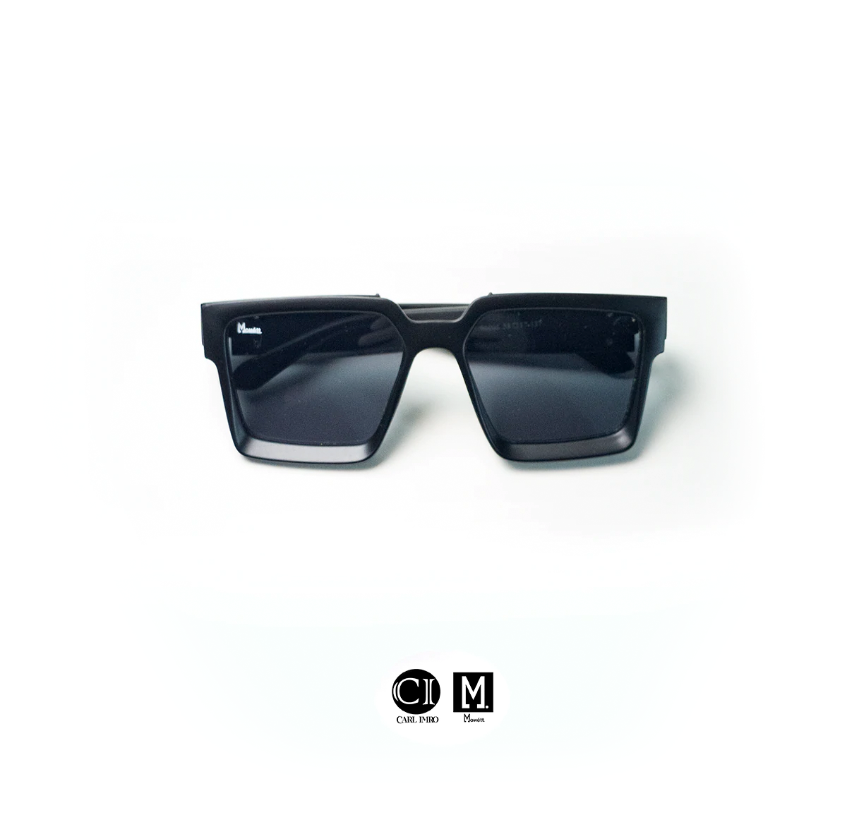CARL IMRO Sonnenbrille Monett Manifesto Black - 100% UV - inkl. Box, Geldbörse und Tuch