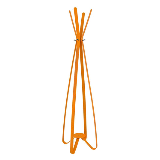 Gorillz Modi - Standing coat rack - Industrial design - 8 hooks - Orange