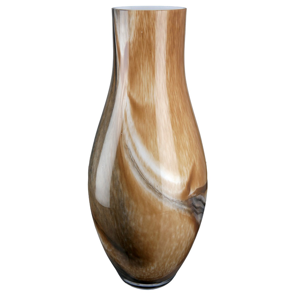 Vase, Blumenvase, Dekoration DRAGA aus durchgefärbtem GLAS, handgefertigt