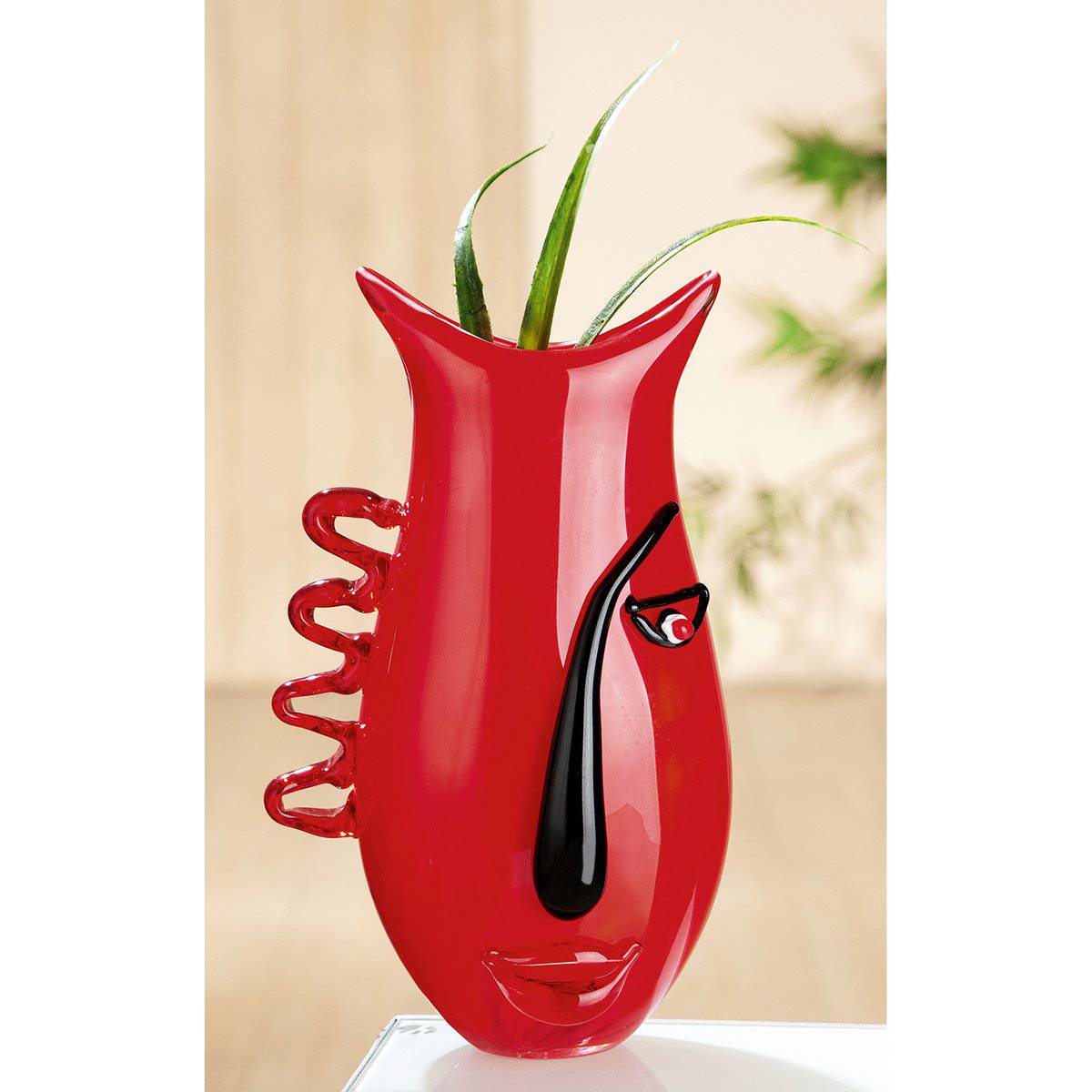 Glasart Design-Vase"Red Vista" - HOLE-X-WORLD