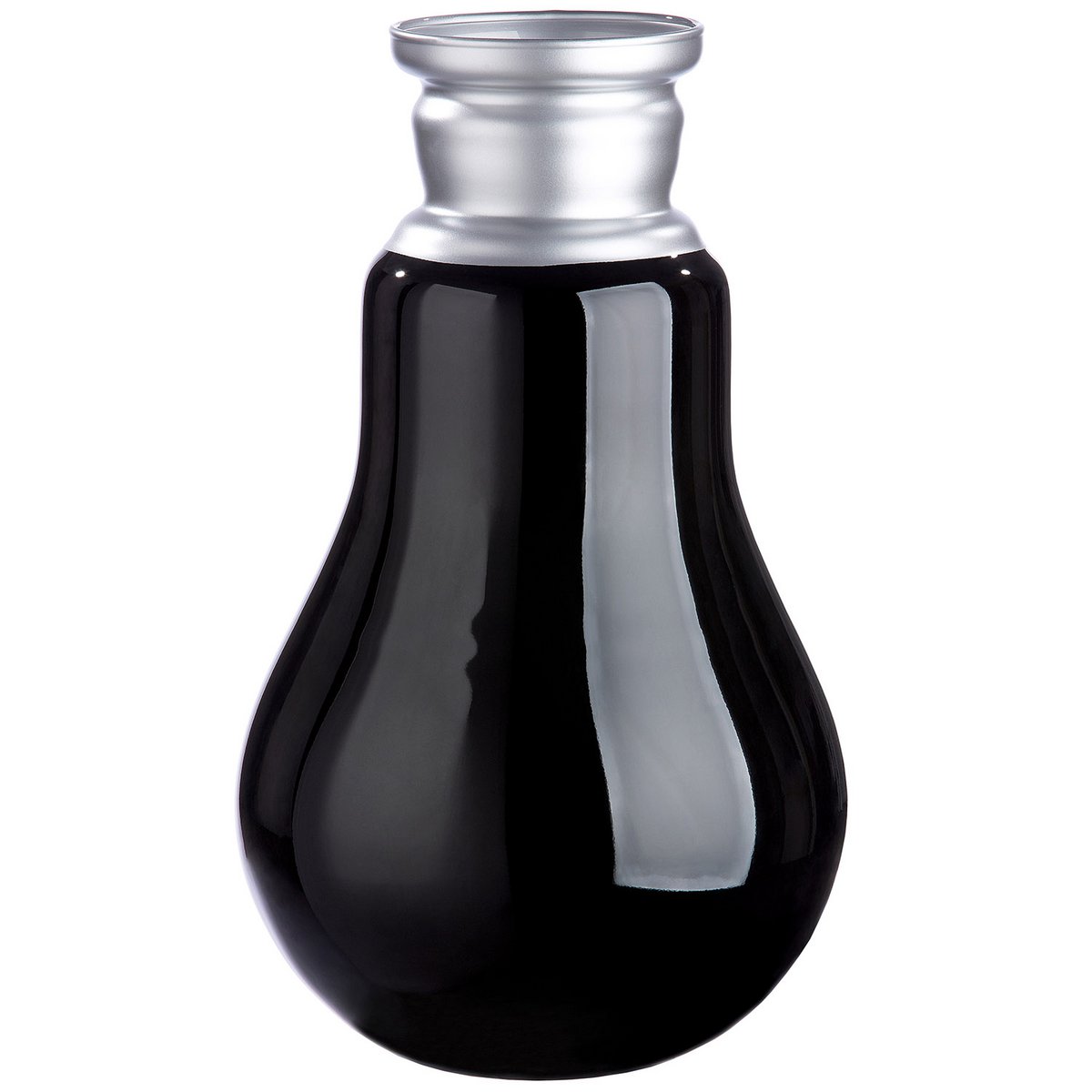 Vase, Blumenvase, Dekoration RETRO aus GLAS in Schwarz