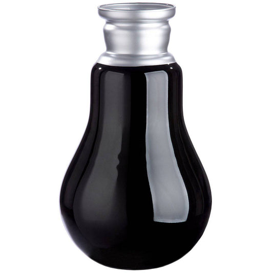 Vase, Blumenvase, Dekoration RETRO aus GLAS in Schwarz - HOLE-X-WORLD