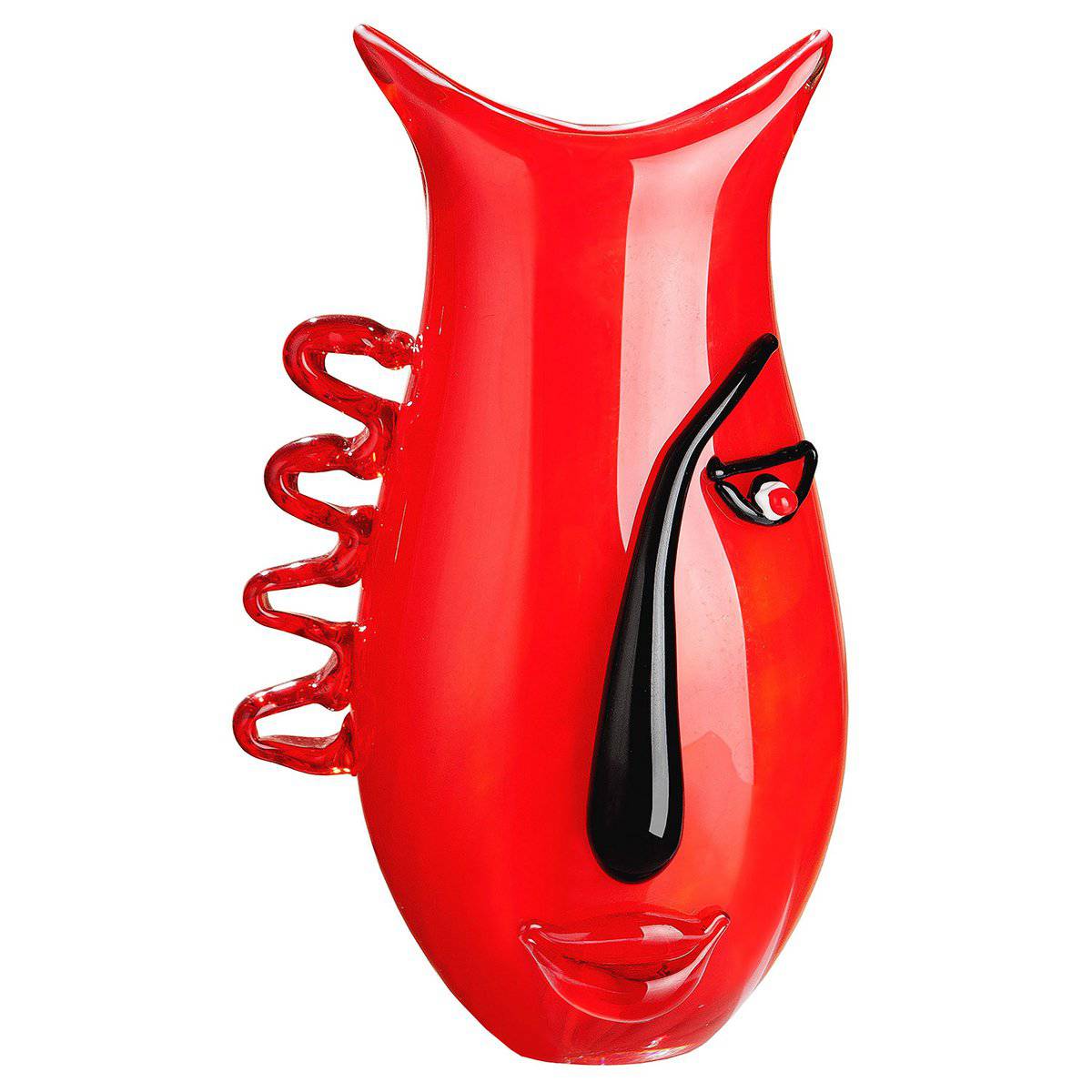 Glasart Design-Vase"Red Vista" - HOLE-X-WORLD