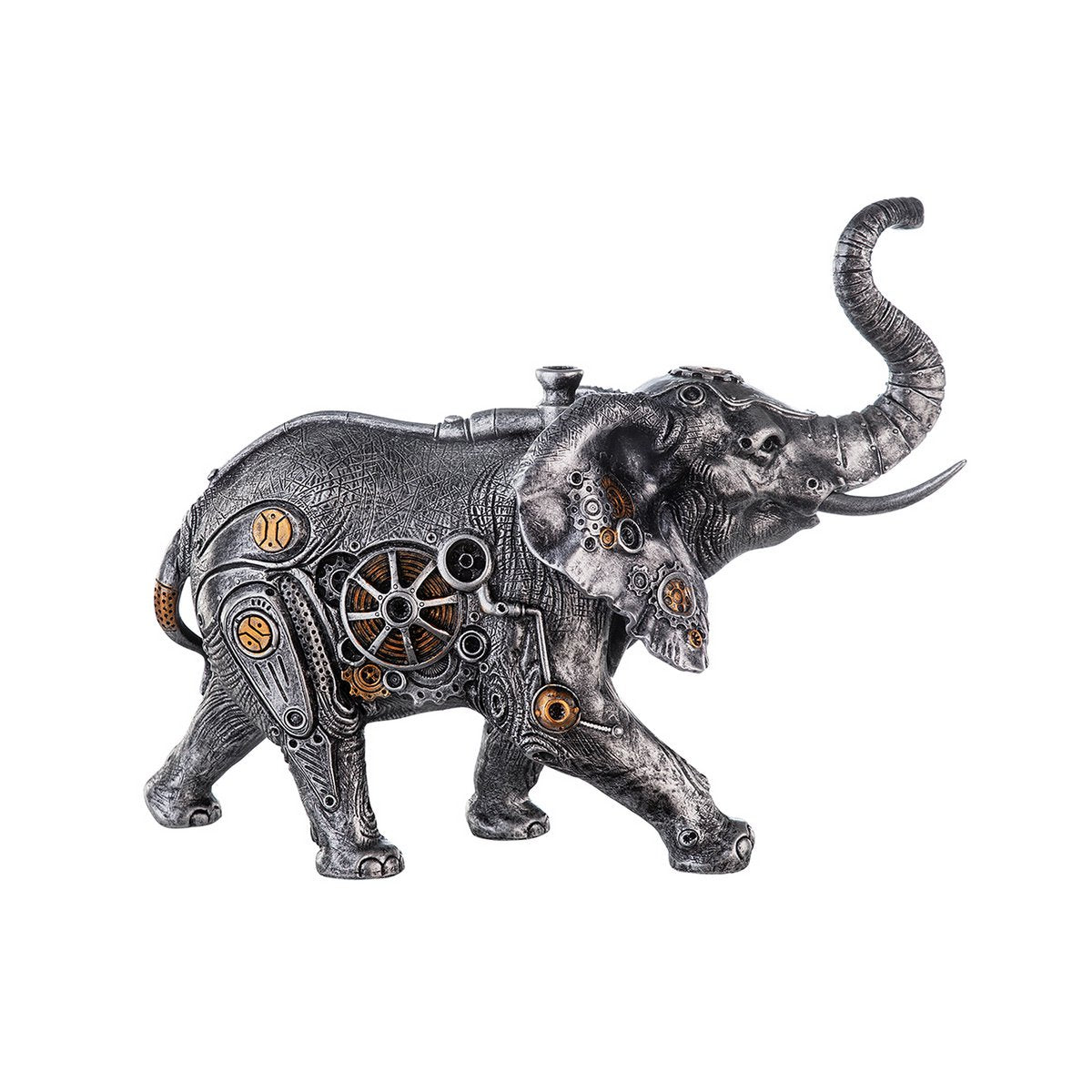 Poly Skulptur "Steampunk Elephant"