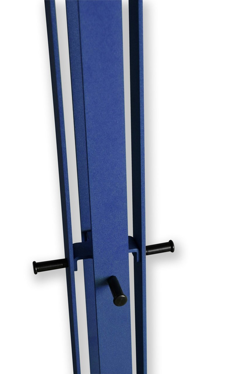 Gorillz Stack - Coat rack Standing- Industrial design - 12 hooks- Blue