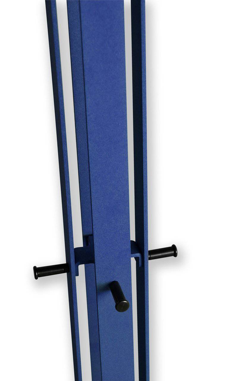 Gorillz Stack - Coat rack Standing- Industrial design - 12 hooks- Blue - HOLE-X-WORLD