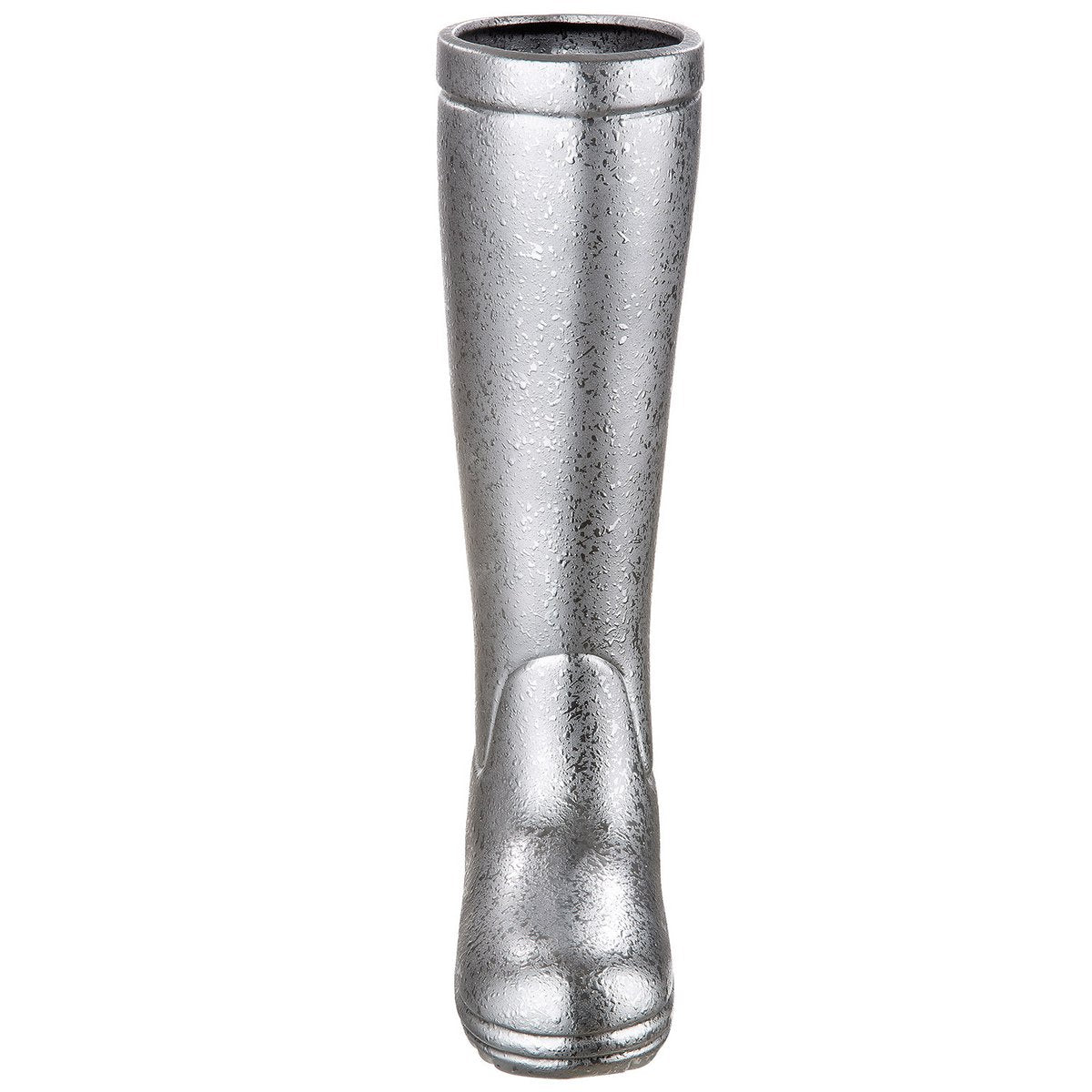 Schirmständer, Objekt, Dekoration STIEFEL in SILBER aus Keramik