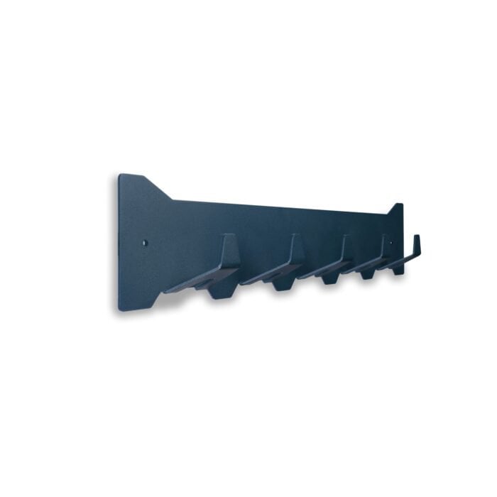 GORILLZ Triangle Five - Wall coat rack - Industrial - Coat rack - 5 hooks - Blue - HOLE-X-WORLD