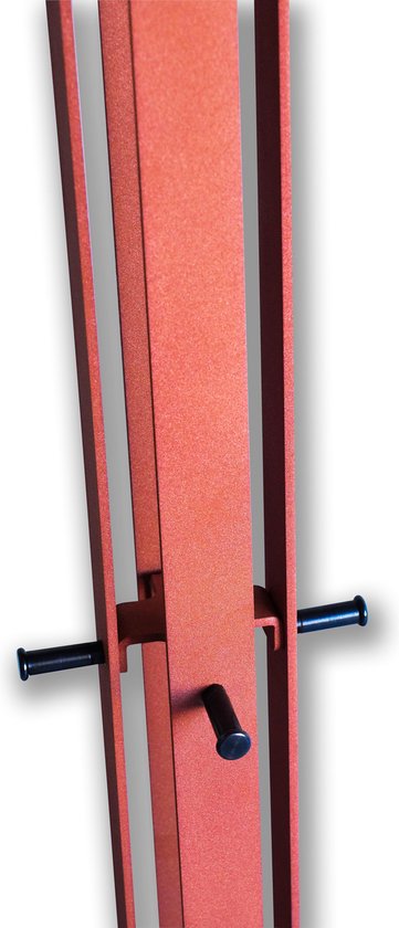 Gorillz Stack - Coat rack Standing - Industrial Design - 12 Hooks- Copper brown