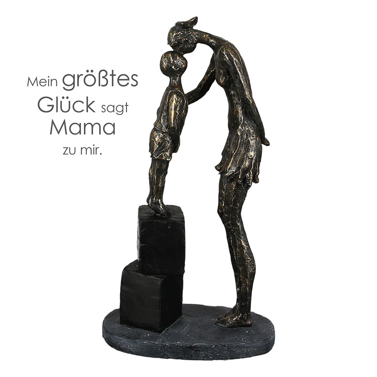 Poly Skulptur „Mama und Kind“