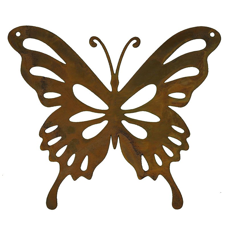 Edelrost Gartendeko Schmetterling "Paula" | Vintage Deko aus Metall