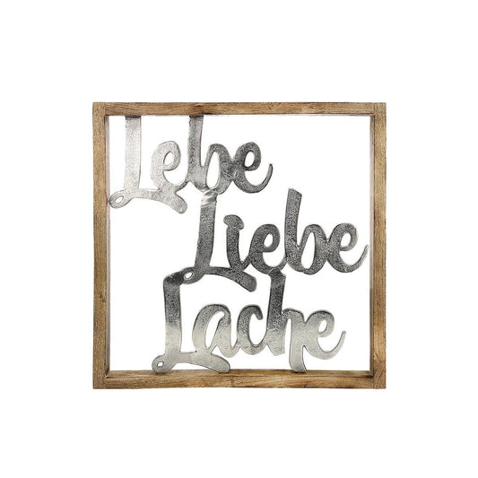 Holz Rahmen XXL"Lebe,Liebe,Lache" - HOLE-X-WORLD