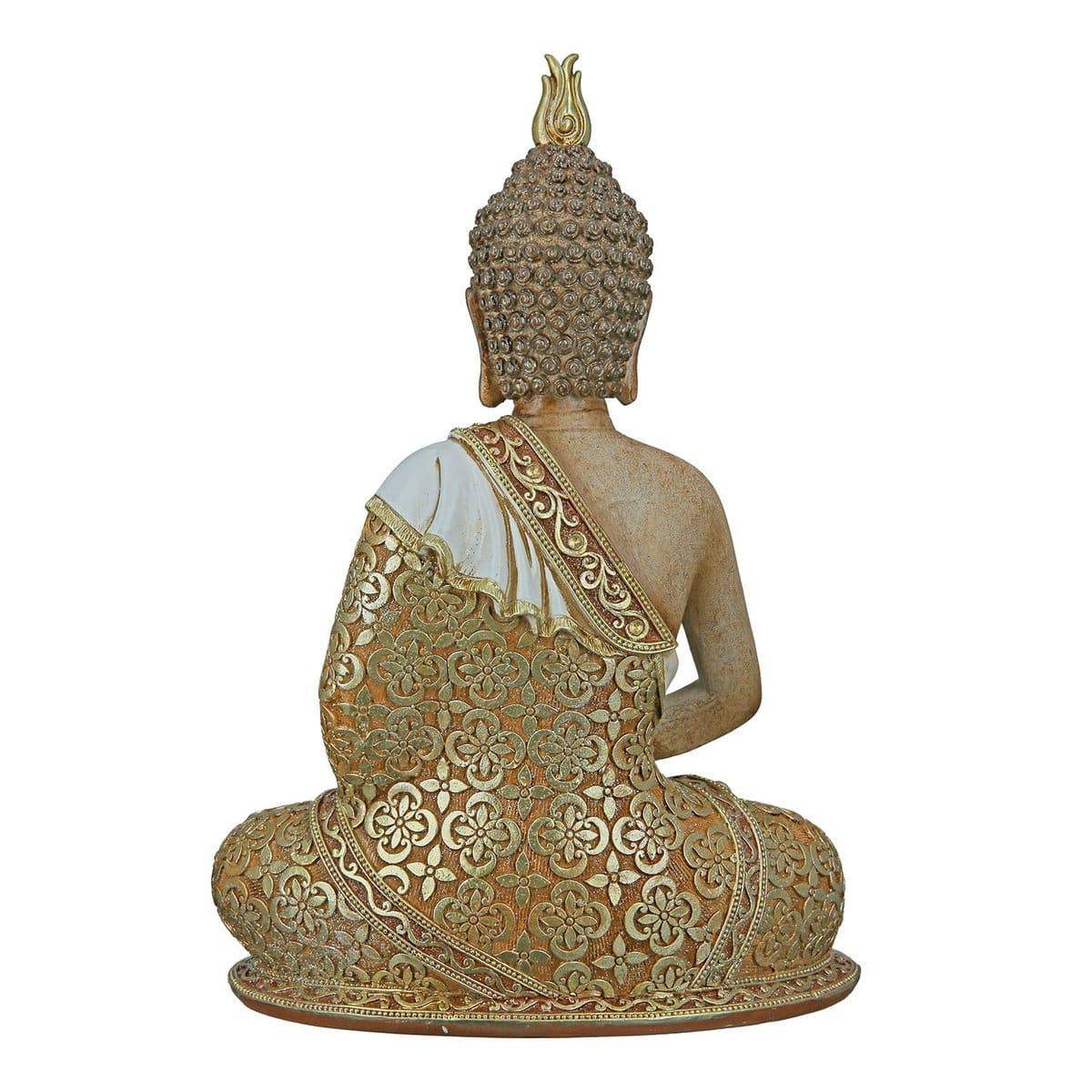 Skulptur, Figur, Objekt Buddha-MANGALA in braun-Gold aus POLY - HOLE-X-WORLD