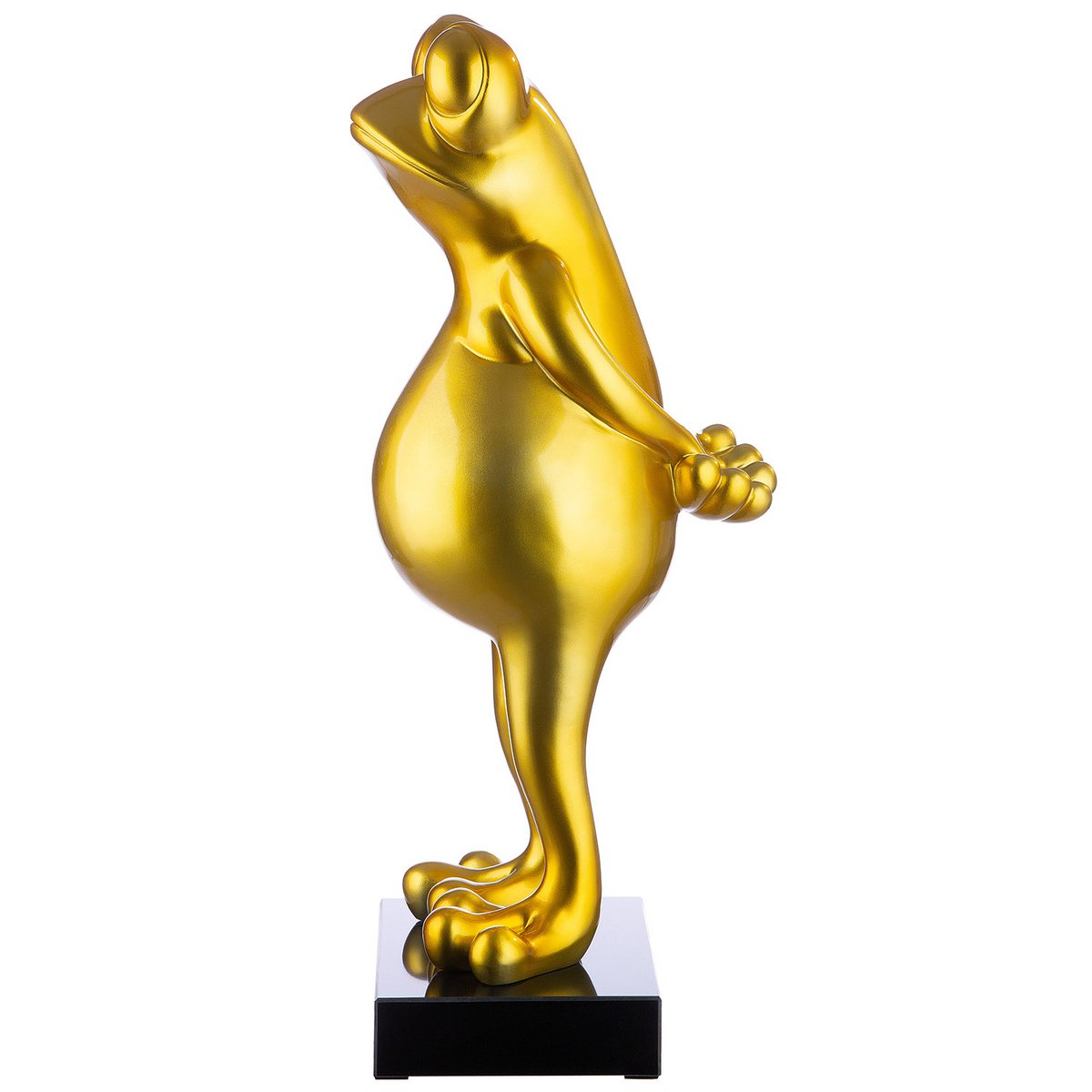 Poly Skulptur Frosch "Frog" gold metallic