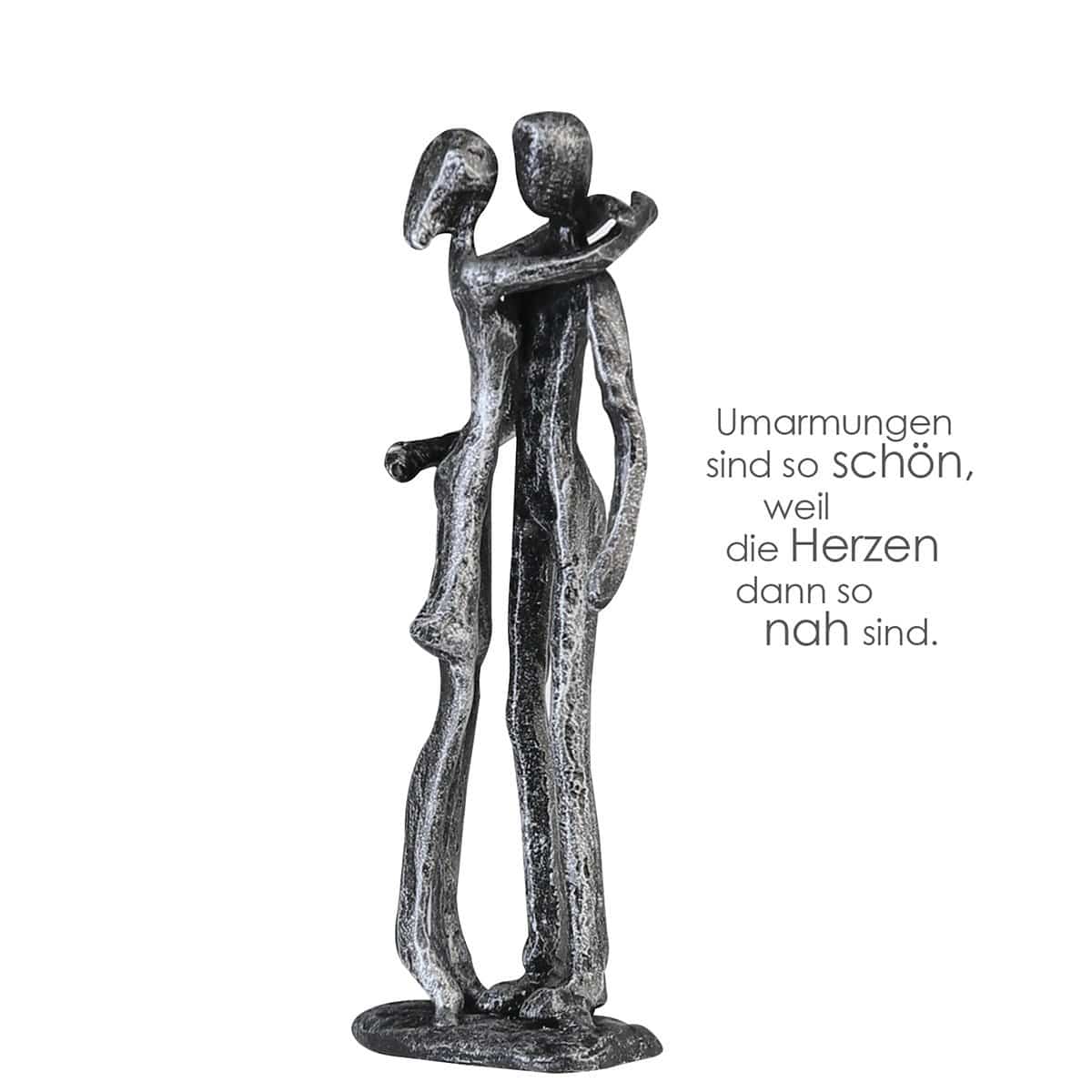 Design, Skulptur, Figur COUPLE in antik-Silber aus Eisen - HOLE-X-WORLD