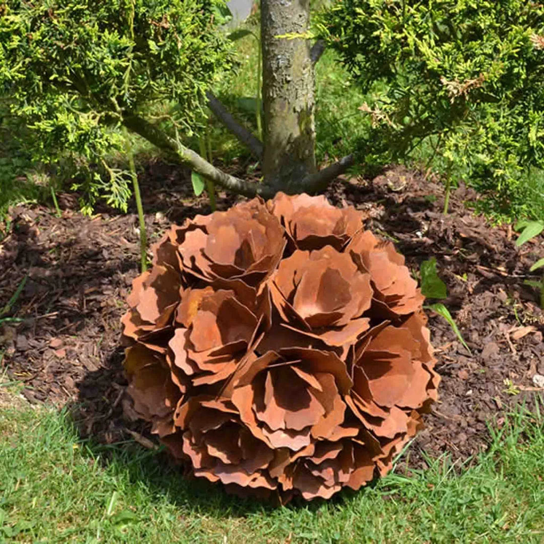 Dekokugel mit Blumen 3D | Garten Gestaltung mit Pfiff