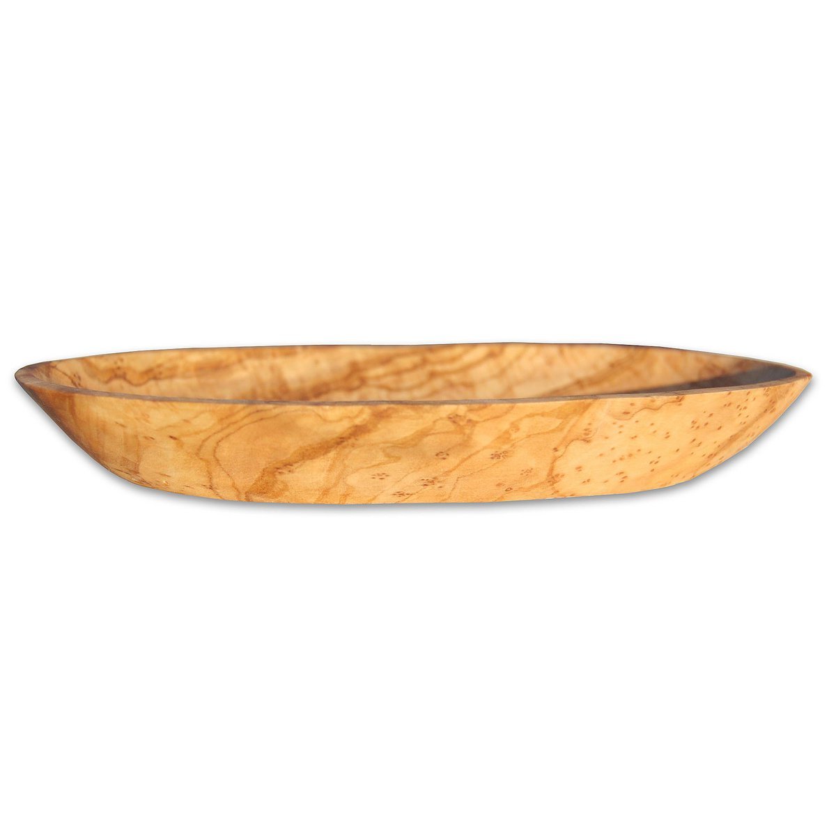 Schälchen oval groß ca. 17 – 19 x 11 x 3 cm aus Olivenholz