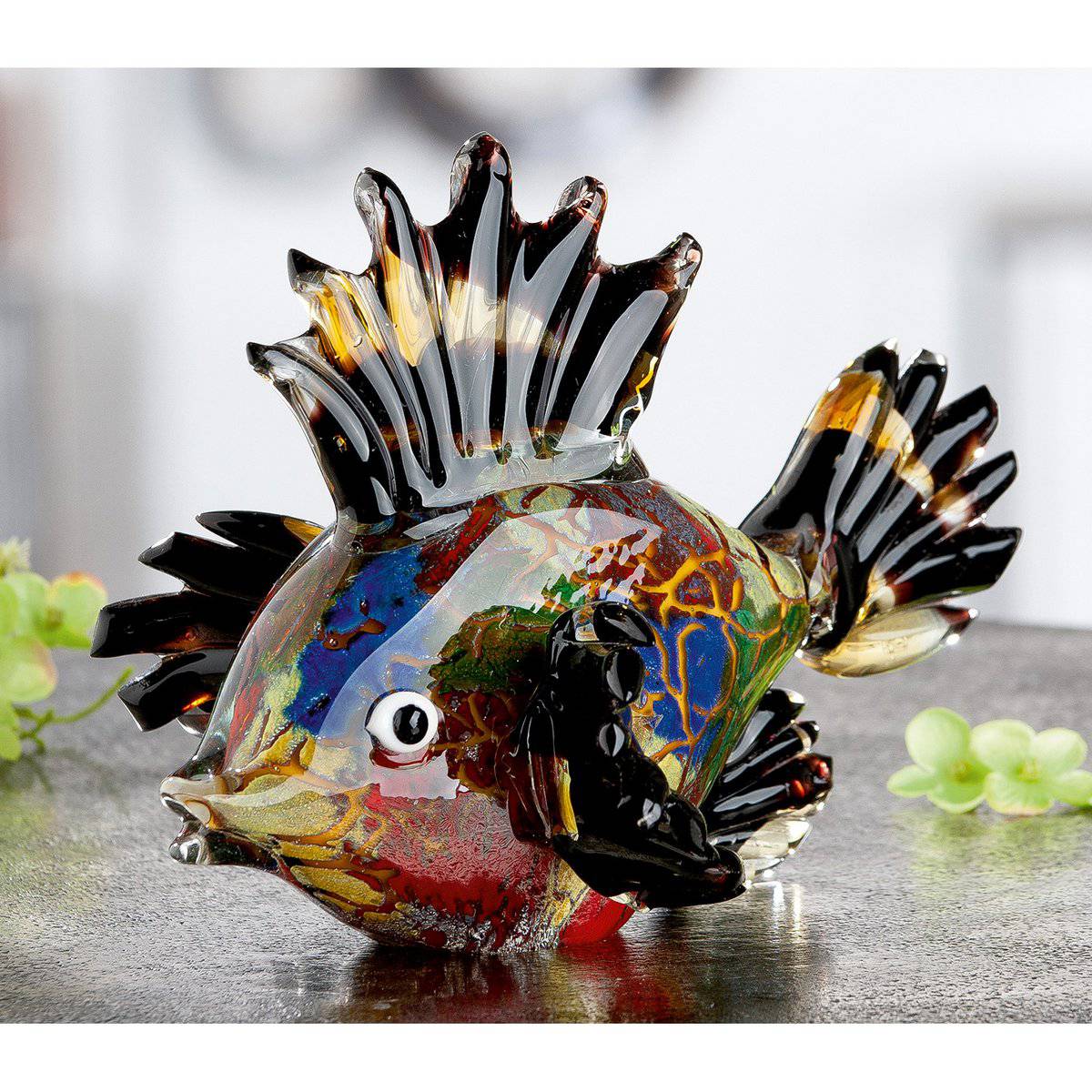 Skulptur, Objekt, Figur, Fisch PONDO aus Glas - HOLE-X-WORLD