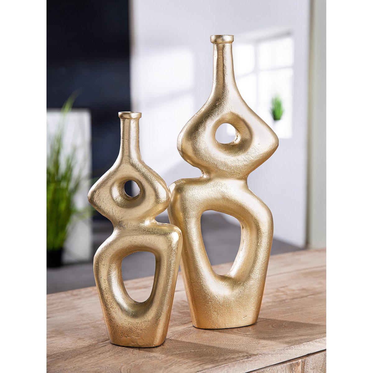 Vase, Blumenvase, Kunstobjekt SHAPES aus ALUMINIUM