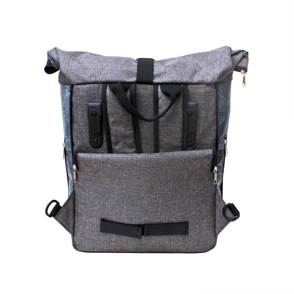 IKURI KOMBI Fahrradtasche / Rucksack mit Befestigung Wasserdicht Gepäcktasche Satteltasche Design Diamante