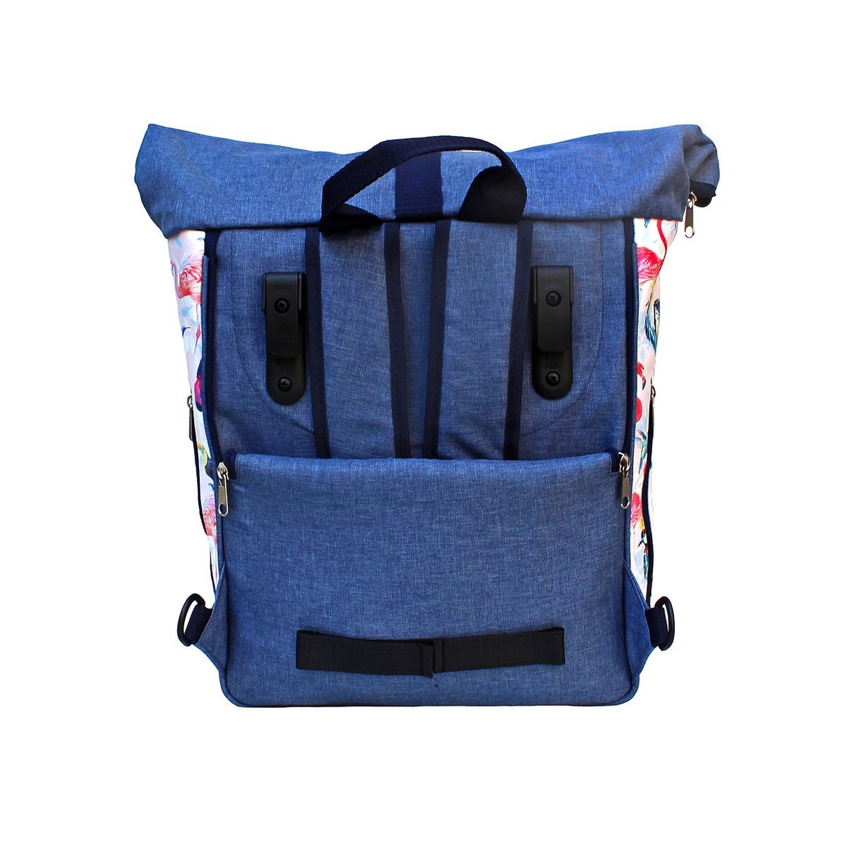 IKURI KOMBI Fahrradtasche / Rucksack mit Befestigung Wasserdicht Gepäcktasche Satteltasche Design Pajaros