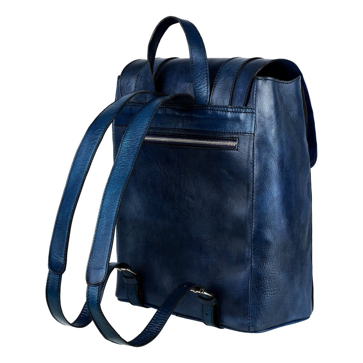 Salihi Rucksack "Sifa" Leder Indigo blau nachhaltig