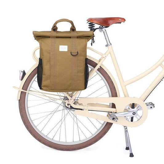 Fahrradtasche Rucksack WKNDR Bikepack GOLD mit integriertem  Befestigungs-Set - HOLE-X-WORLD